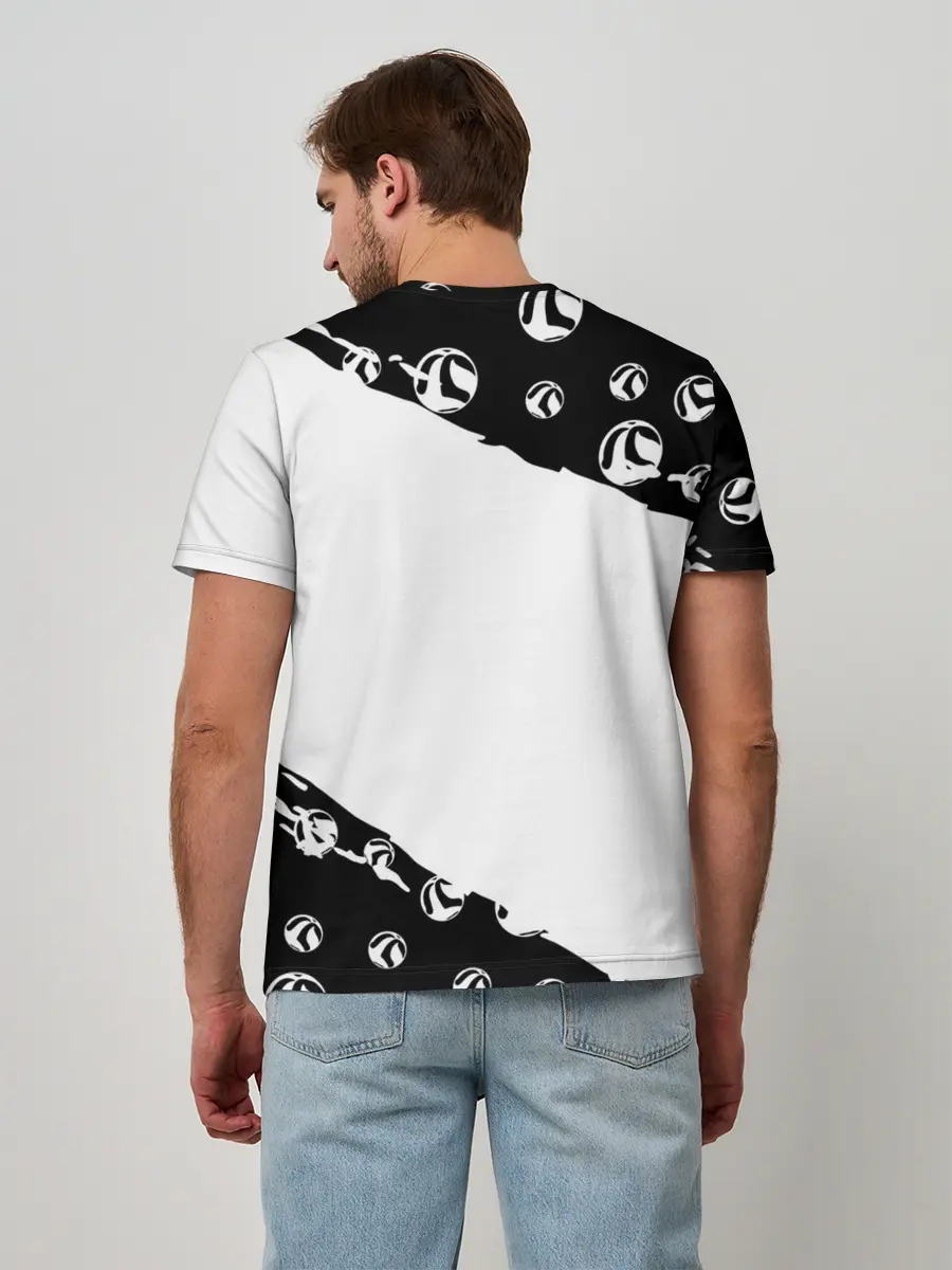 Мужская базовая футболка / ВОЛЕЙБОЛ!! семь персонажей