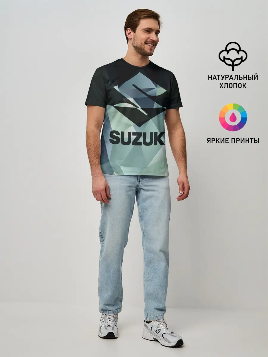 Мужская базовая футболка / SUZUKI