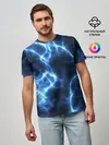 Мужская базовая футболка / Электро