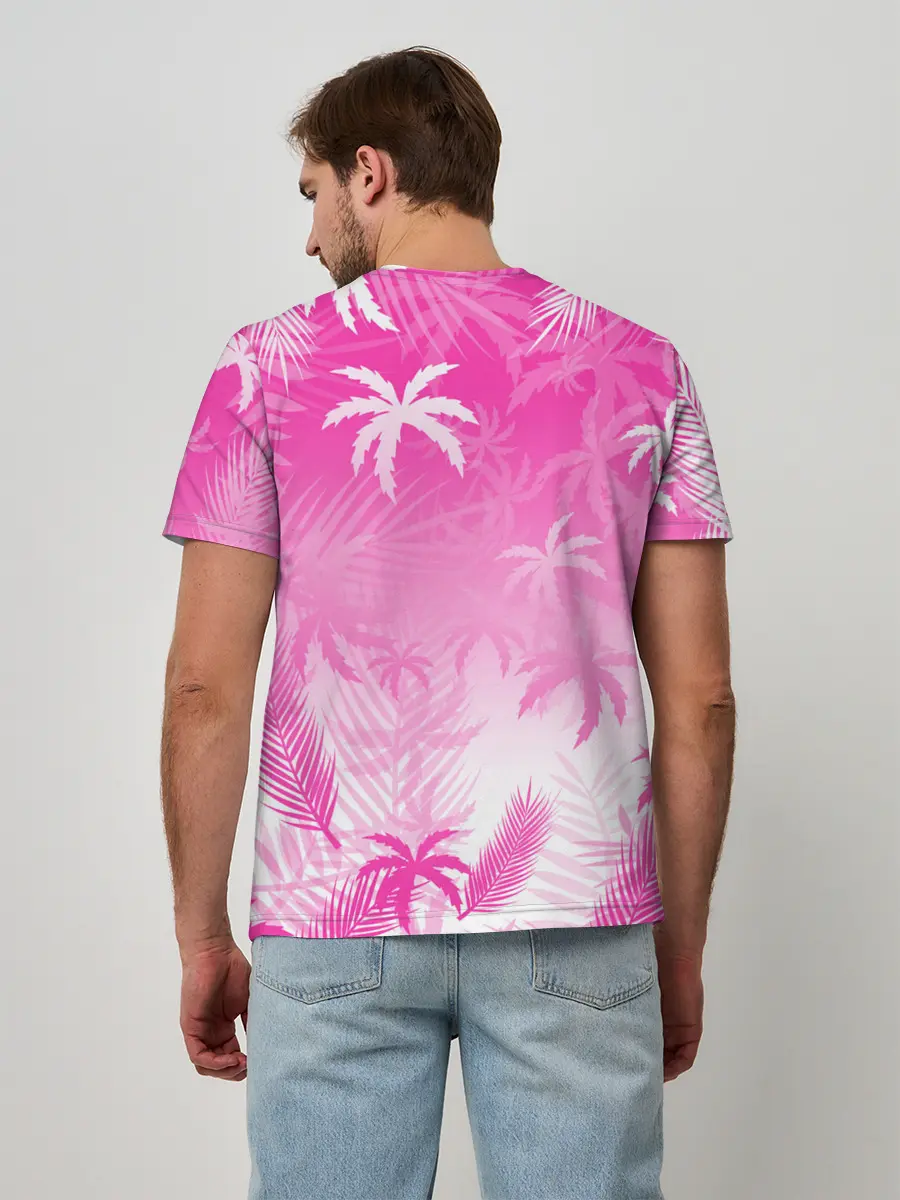 Мужская базовая футболка / БЕЛЫЕ ПАЛЬМЫ ПАЛЬМЫ