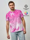 Мужская базовая футболка / БЕЛЫЕ ПАЛЬМЫ ПАЛЬМЫ