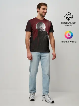 Мужская базовая футболка / TOKYO GHOUL | ТОКИЙСКИЙ ГУЛЬ ЩЮПАЛЬЦА