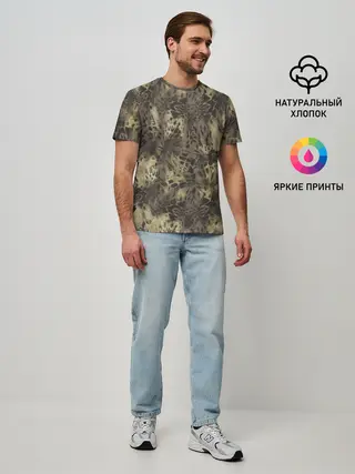 Мужская базовая футболка / Камуфляж Prym1 Woodlands Camo
