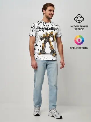 Мужская базовая футболка / Шмель