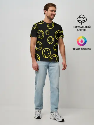 Мужская базовая футболка / Nirvana