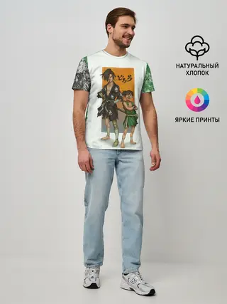 Мужская базовая футболка / Хяккимару и Такебо | Дороро