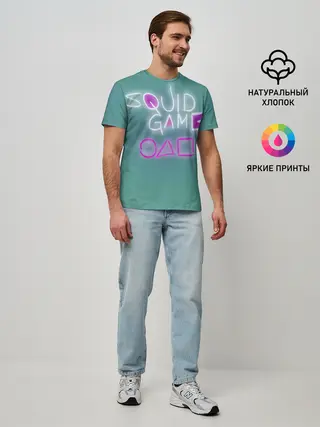 Мужская базовая футболка / Squid game a