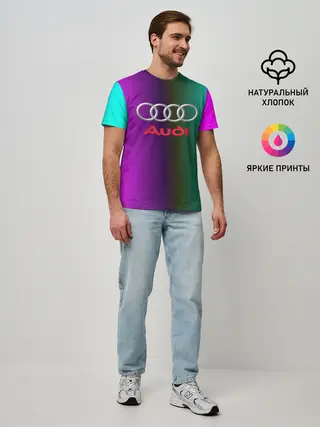 Мужская базовая футболка / audi