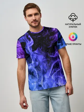 Мужская базовая футболка / ОГОНЬ