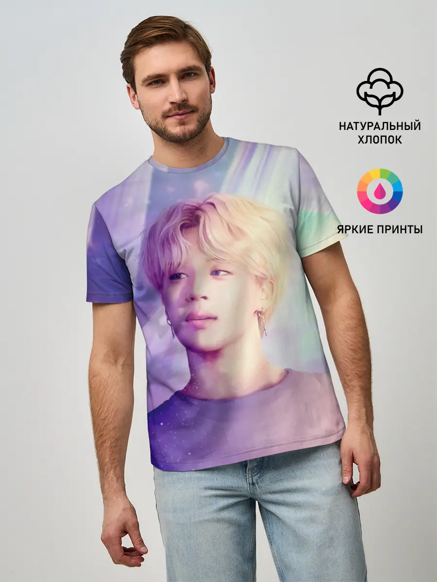 Мужская базовая футболка / Kim Seok Jin Art