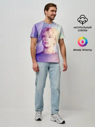 Мужская базовая футболка / Kim Seok Jin Art