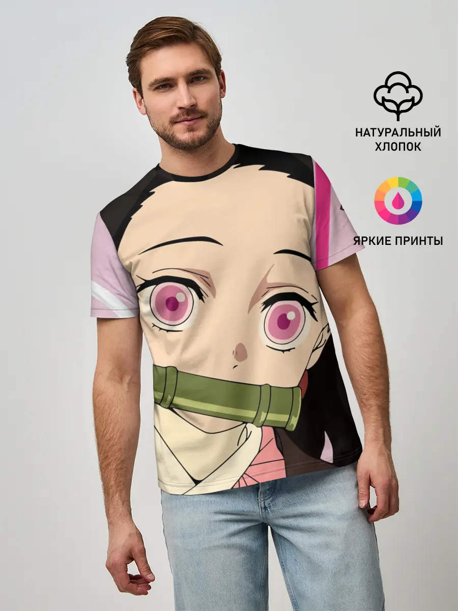 Мужская базовая футболка / Незуко, Nezuko