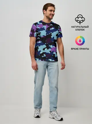 Мужская базовая футболка / Камуфляж