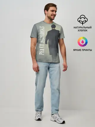 Мужская базовая футболка / Острые козырьки