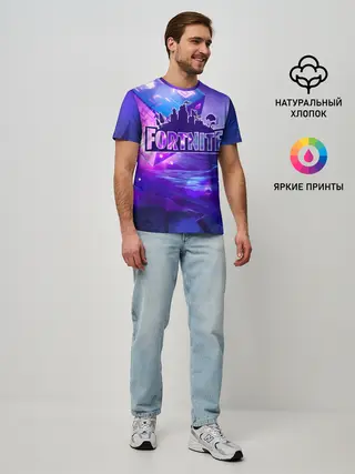 Мужская базовая футболка / Fortnite