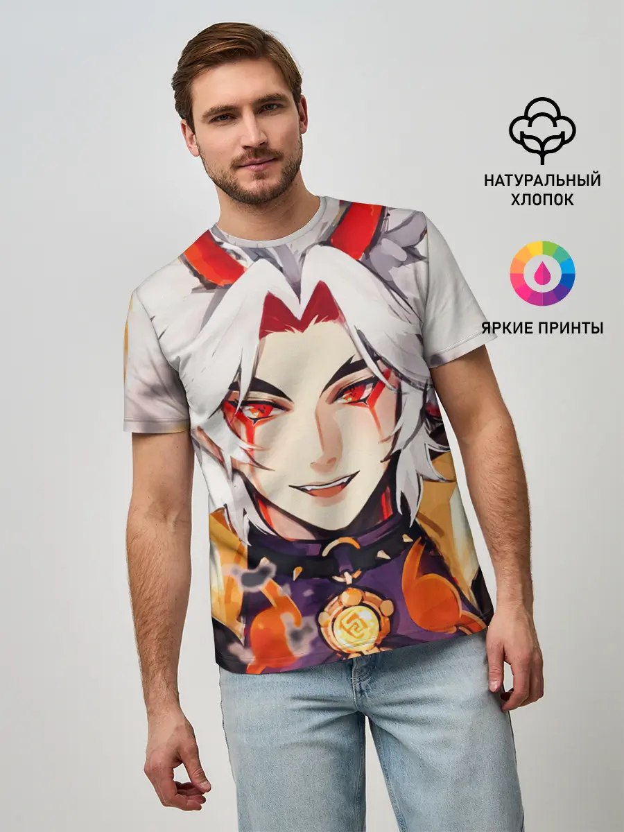 Мужская базовая футболка / Arataki Itto Genshin Impact