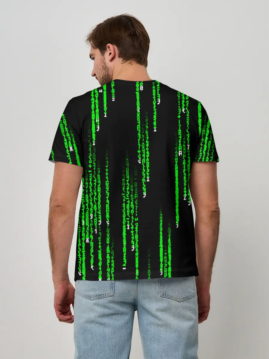 Мужская базовая футболка / МАТРИЦА