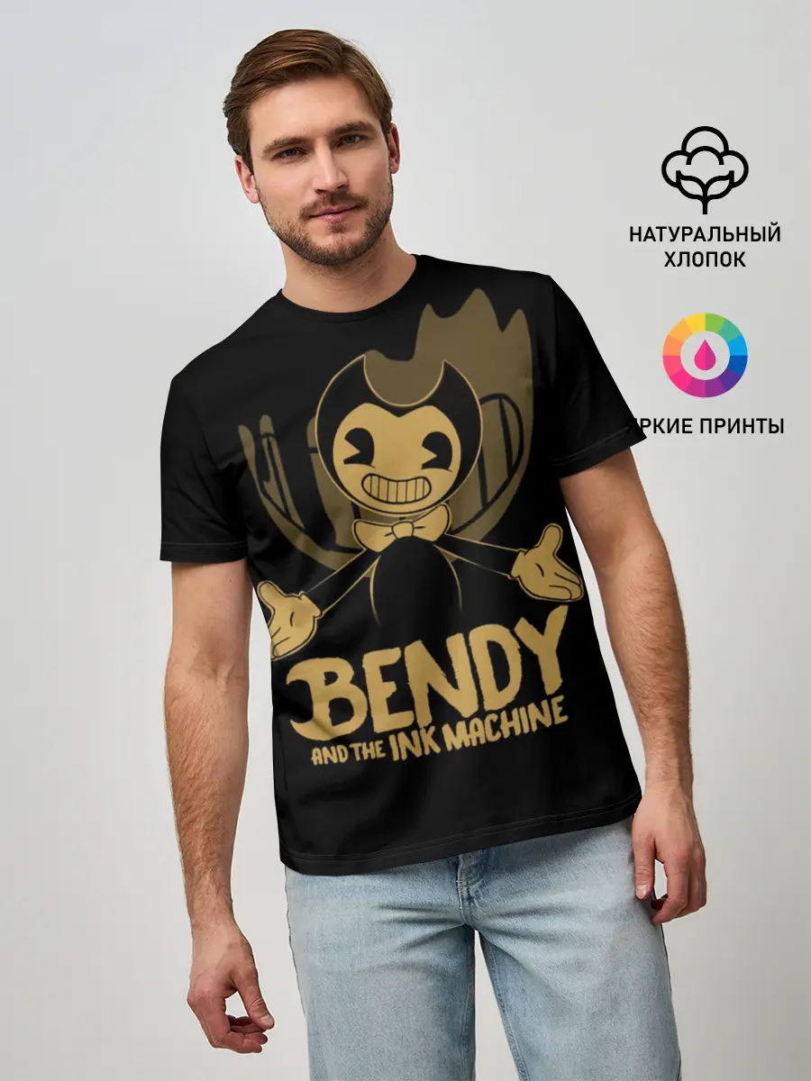 Мужская базовая футболка / Bendy and the ink machine