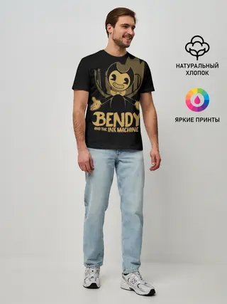 Мужская базовая футболка / Bendy and the ink machine