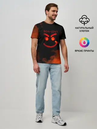 Мужская базовая футболка / Bon Jovi