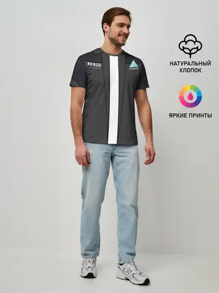 Мужская базовая футболка / RK800 без галстука