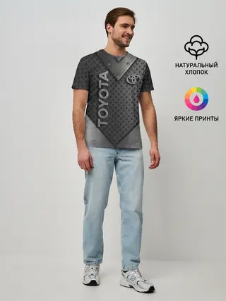 Мужская базовая футболка / TOYOTA IRON | STEEL