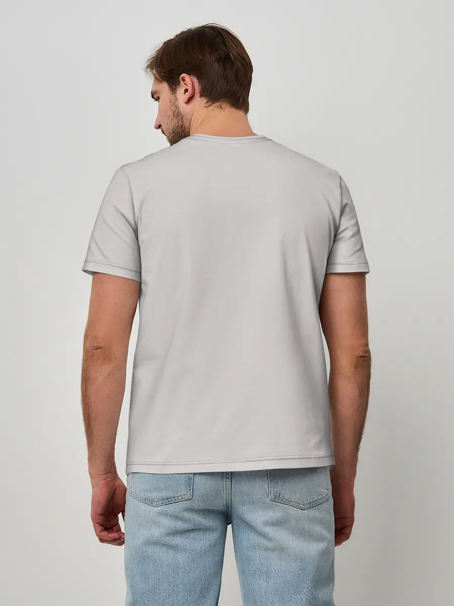 Мужская базовая футболка / Бойфренд с микрофоном