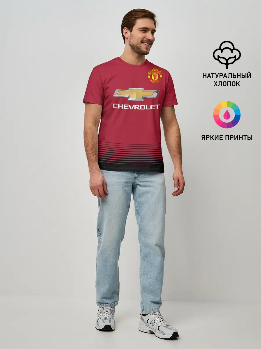 Мужская базовая футболка / Манчестер Юнайтед 18-19