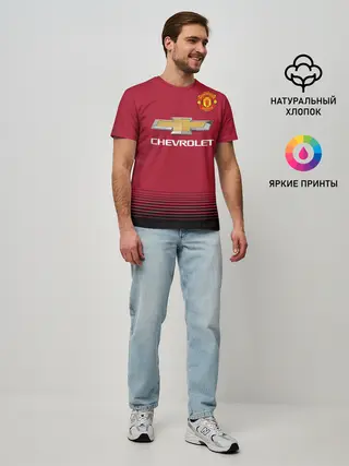 Мужская базовая футболка / Манчестер Юнайтед 18-19
