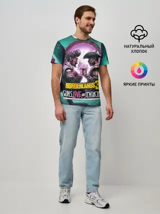 Мужская базовая футболка / borderlands 3