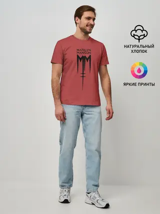 Мужская базовая футболка / Marilyn Manson