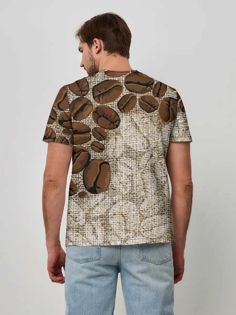 Мужская базовая футболка / Кофейные зёрна