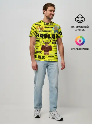 Мужская базовая футболка / роблокс
