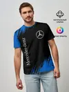 Мужская базовая футболка / MERCEDES / МЕРСЕДЕС