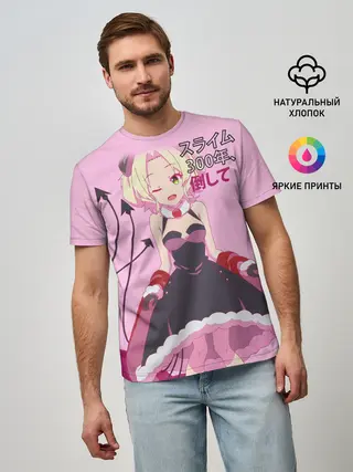 Мужская базовая футболка / Убивая слизней аниме