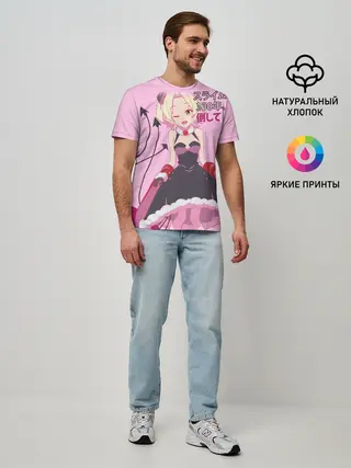 Мужская базовая футболка / Убивая слизней аниме