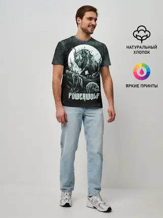 Мужская базовая футболка / Powerwolf