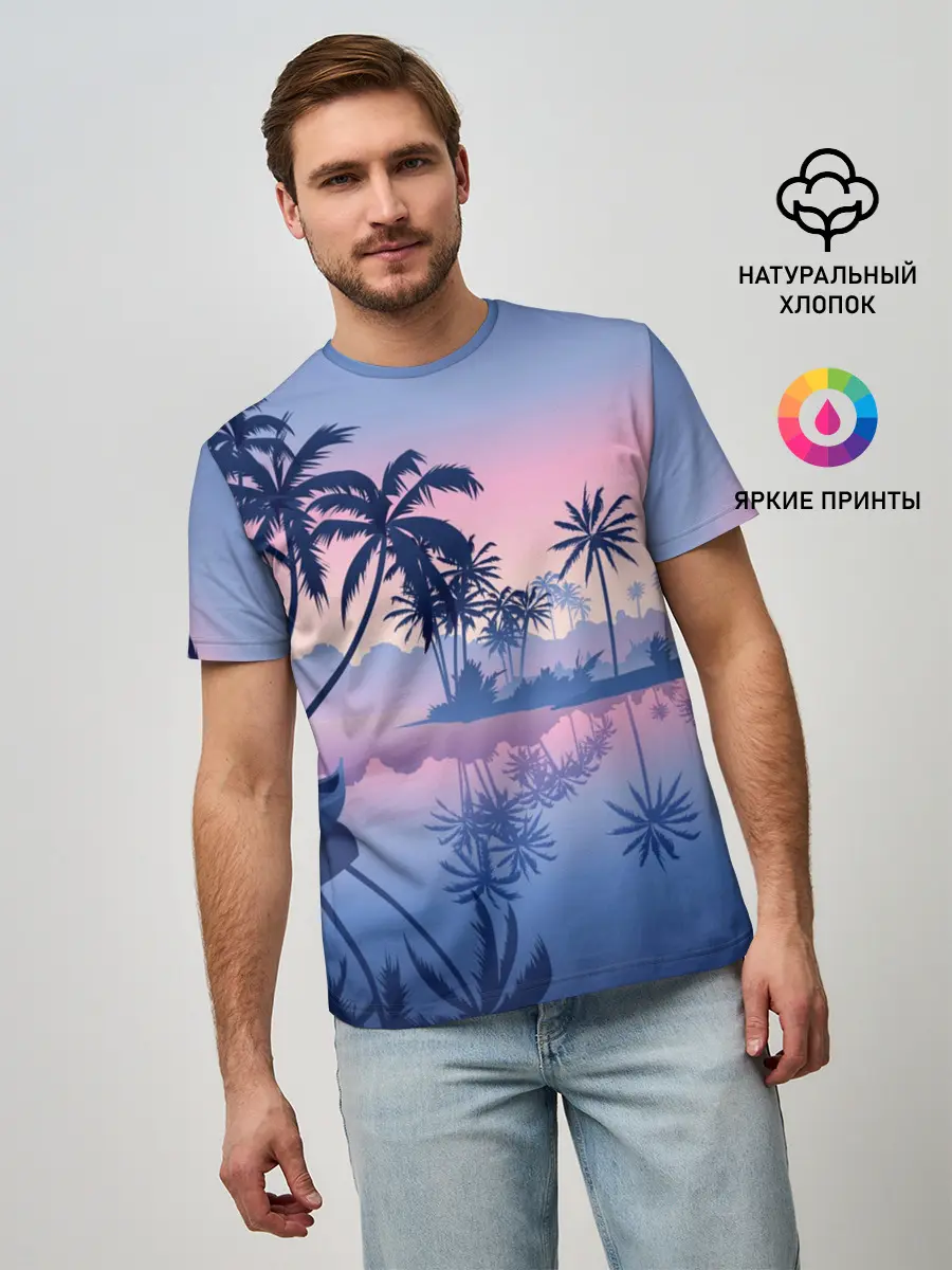 Мужская базовая футболка / Тихая заводь