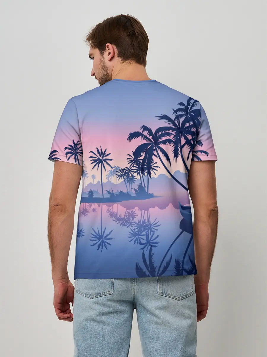 Мужская базовая футболка / Тихая заводь