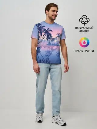 Мужская базовая футболка / Тихая заводь