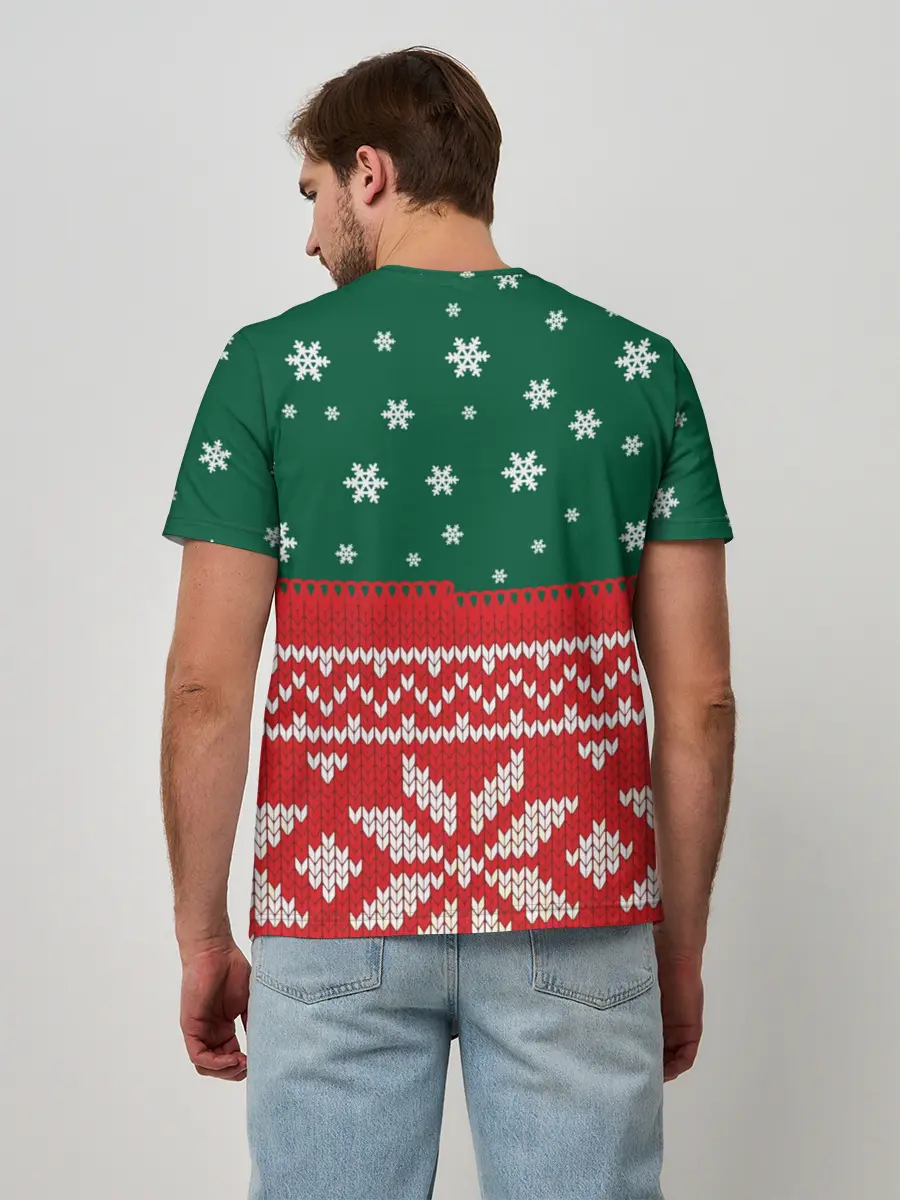 Мужская базовая футболка / Новогодний Евгений