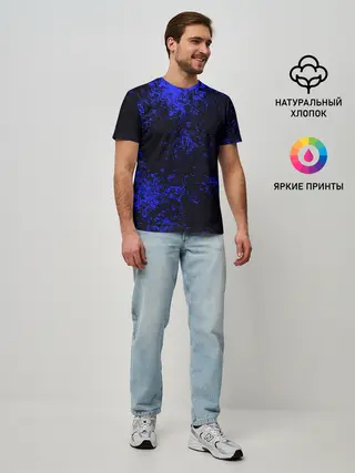 Мужская базовая футболка / БРЫЗГИ КРАСОК