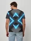 Мужская базовая футболка / НЕОНОВЫЕ СТРЕЛКИ 3D