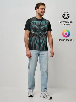 Мужская базовая футболка / Scorpions