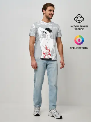 Мужская базовая футболка / Sasaki kagune tattoo