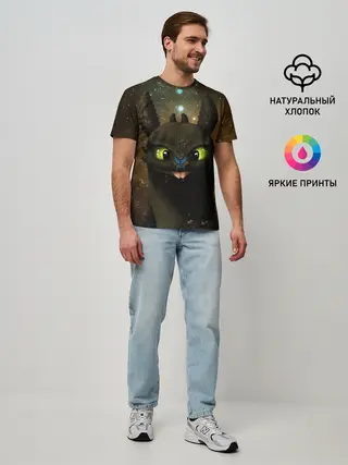 Мужская базовая футболка / Night Fury