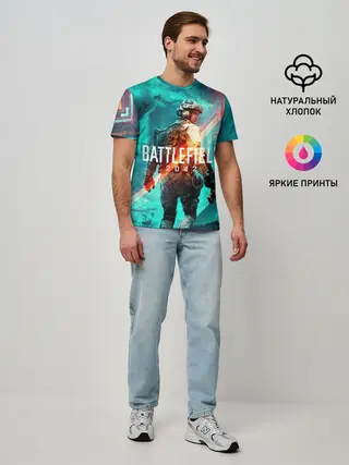 Мужская базовая футболка / Battlefield 2042