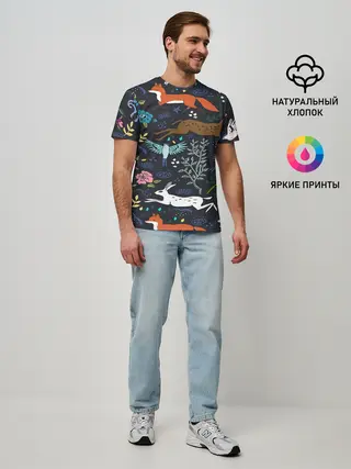 Мужская базовая футболка / Звери и Природа