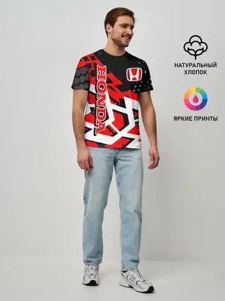 Мужская базовая футболка / Honda