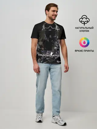 Мужская базовая футболка / Counter Strike
